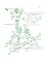 Rear Suspension per Kawasaki KX250F 2013