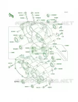 Crankcase per Kawasaki KX85 2013