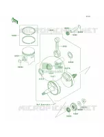 CrankshaftPistons per Kawasaki KX85 2012