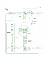 Shock Absorbers per Kawasaki KX85 2012