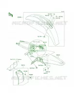 Fenders per Kawasaki KX450F 2011