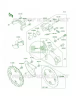 Rear Brake per Kawasaki KX450F 2011