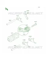 Gear Change DrumShift Forks per Kawasaki KX65  2011