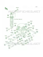 Rear Suspension per Kawasaki KX65  2011