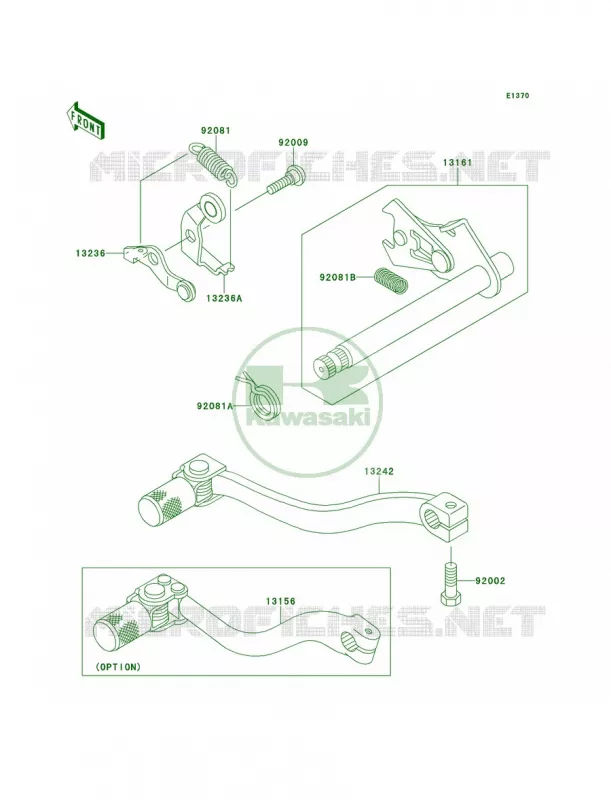 Gear Change Mechanism Kawasaki MOTOS 65 2011 KX65   KX65ABF