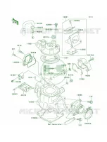 Cylinder HeadCylinder per Kawasaki KX100 2009