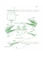 DecalsGreenD8F per Kawasaki KX100 2009
