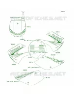 DecalsGreenD9F per Kawasaki KX100 2009