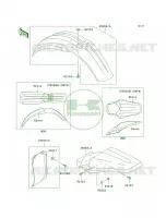 Fenders per Kawasaki KX100 2009