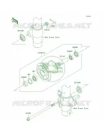 Front Hub per Kawasaki KX100 2009