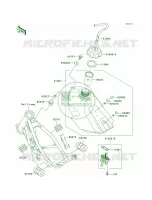Fuel Tank per Kawasaki KX100 2009