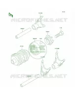 Gear Change DrumShift Forks per Kawasaki KX100 2009