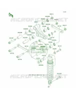 Rear Suspension per Kawasaki KX100 2009