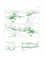 DecalsGreenE9F per Kawasaki KX450F 2009