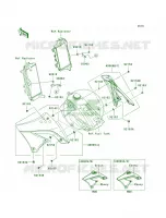 Engine Shrouds per Kawasaki KX450F 2009