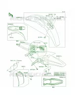 Fenders per Kawasaki KX450F 2009