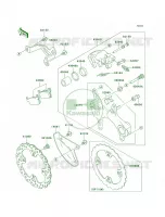 Rear Brake per Kawasaki KX450F 2009