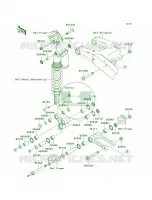 Rear Suspension per Kawasaki KX450F 2009