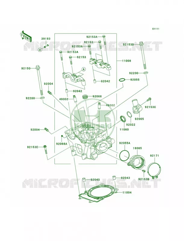 Cylinder Head Kawasaki MOTOS 450 2009 KX450F  KX450E9F