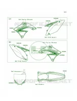 DecalsGreenE9F per Kawasaki KX450F Monster Energy 2009