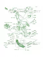 Frame Fittings per Kawasaki KX450F Monster Energy 2009
