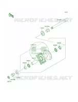 Front Hub per Kawasaki KX450F Monster Energy 2009