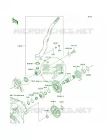 Kickstarter Mechanism per Kawasaki KX450F Monster Energy 2009