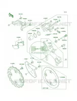 Rear Brake per Kawasaki KX450F Monster Energy 2009