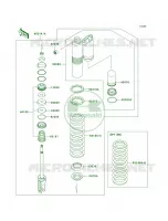 Shock Absorbers per Kawasaki KX450F Monster Energy 2009