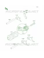 Gear Change DrumShift Forks per Kawasaki KX65  2010