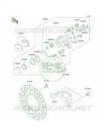 Rear Brake per Kawasaki KX65  2010