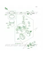 CrankshaftPistons per Kawasaki KX85 Monster Energy 2009