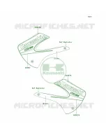 DecalsGreenA6F per Kawasaki KX85 Monster Energy 2009
