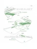 DecalsGreenA7F per Kawasaki KX85 Monster Energy 2009