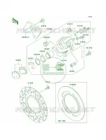 Rear Brake per Kawasaki KX85 Monster Energy 2009