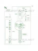 Shock Absorbers per Kawasaki KX85 Monster Energy 2009