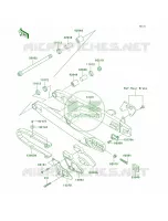 Swingarm per Kawasaki KX85 Monster Energy 2009