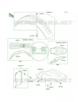Fenders per Kawasaki KX100 2007