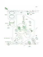 CrankshaftPistons per Kawasaki KX100 2005