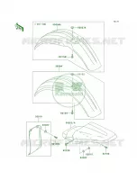 Fenders per Kawasaki KX100 2005