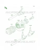 Gear Change DrumShift Forks per Kawasaki KX100 2005