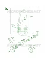 Kickstarter Mechanism per Kawasaki KX100 2005