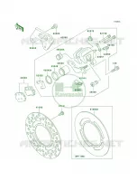 Rear BrakeD4D5 per Kawasaki KX100 2005