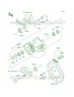 Rear Hub per Kawasaki KX100 2005