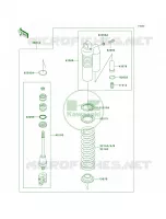 Shock Absorbers per Kawasaki KX100 2005