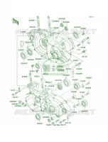 Crankcase per Kawasaki KX250 2005