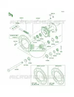 Rear Hub per Kawasaki KX250 2005