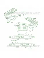 DecalsA3 per Kawasaki KX85 2004