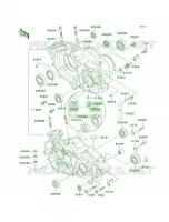 Crankcase per Kawasaki KX250 2001