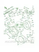 Engine Covers per Kawasaki KX250 2001
